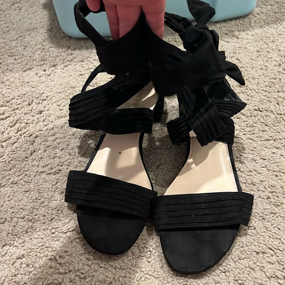 Nine West Ankle wrap sandals Sz 9.5